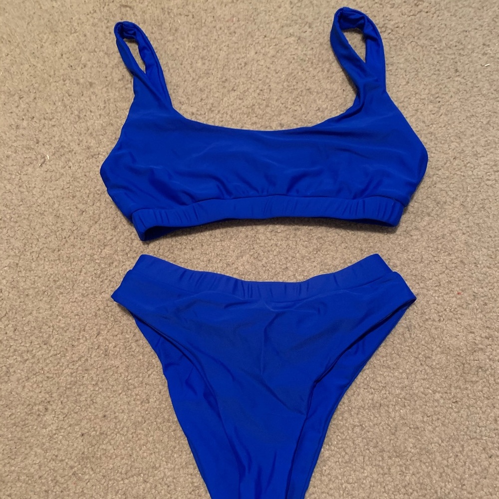 Blue bikini